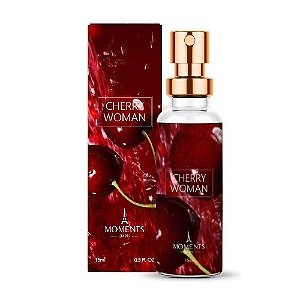 Perfume Cherry Woman 15ml – Moments Paris, Floral e Sedutor com Alta Fixação