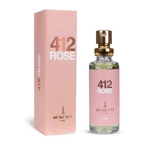 Perfume 412 Rose 15ml - Moments Paris, Inspirado no 212 VIP Rosé da Carolina Herrera