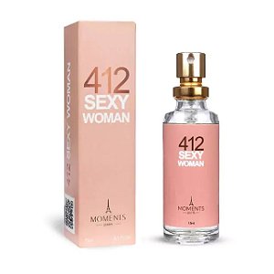 Perfume 412 Sexy Woman 15ml - Moments Paris, Inspirado no 212 Sexy da Carolina Herrera