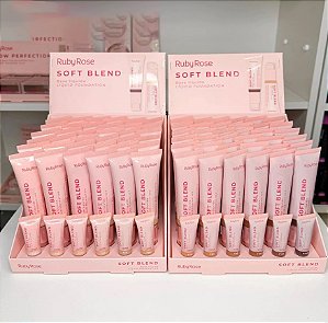 Base Líquida Soft Blend Ruby Rose 30g - Cobertura Média e Acabamento Matte