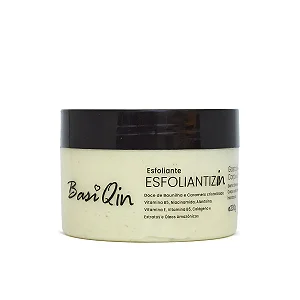 Esfoliante Corporal e Bumbum BasiQin Vanilla Dreams – 230g, Hidratação e Renovação com Vitamina B5