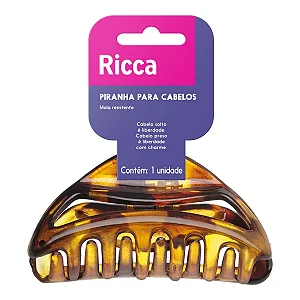 Piranha Arco Grande Ricca – Fixação Segura e Estilo para Todos os Tipos de Cabelo