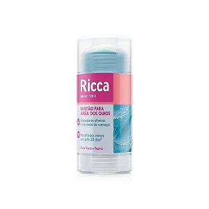 Bastão Ricca para Área dos Olhos - Hidratação, Efeito Gelado e Redução de Olheiras