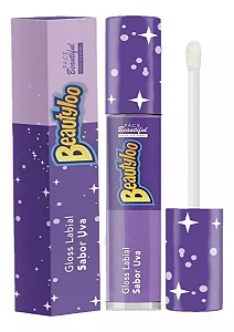 Lip Gloss Beautyloo Uva - Hidratante com Pantenol e Ácido Hialurônico - Brilho Intenso e Cheirinho de Chiclete