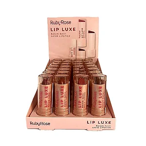 Batom Satin Lip Luxe Ruby Rose - Fórmula Cremosa, Hidratante e Longa Duração