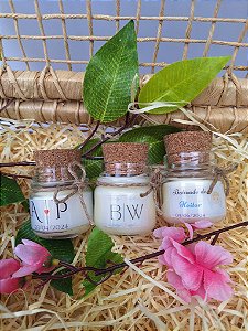 Lembrancinha Mini Vela Aromática no Vidrinho 30 gramas