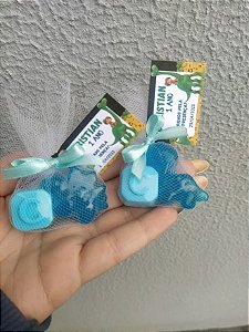 Sabonetes para Lembrancinha Dinossauro + Letra com Tule e Tag