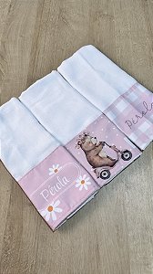 Fraldas de Ombro Personalizadas - Linha Luxo (3unidades)