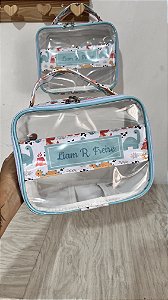 Kit Organizadores de Mala Transparentes com Faixa (PMG)