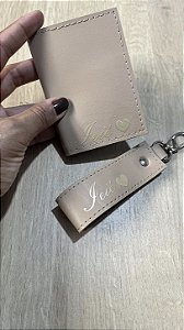 Kit Porta Cartões + Chaveiro Personalizados