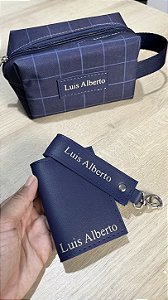 Kit Necessaire box + Porta Cartões + Chaveiro Personalizados