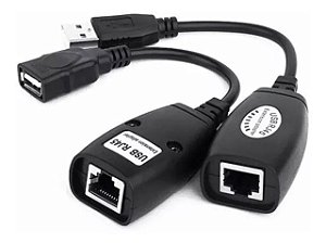 Adaptador Conversor Extensor Usb Via Cabo Rede Rj45 Até 45m