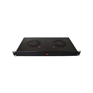 KIT VENTILACAO COM 2 COOLER 12V RACK SERVIDOR PADRAO 19 POL 4418