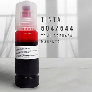 Refil Tinta Universal Magenta para Epson Garrafa 70ml EVOLUT - 504/544