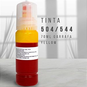 Refil Tinta Universal Yellow para Epson Garrafa 70ml EVOLUT - 504/544