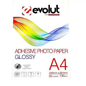 PAPEL FOTO ADESIVO 135GR / A4X20 PCT C/20
