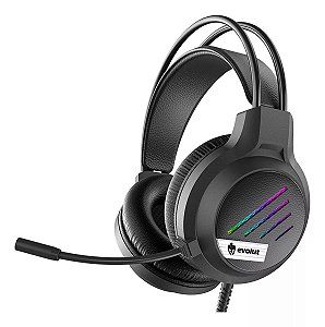 FONE DE OUVIDO HEADSET GAMER EG306 LESH COM FIO EVOLUT