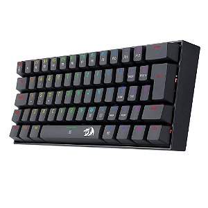 TECLADO MECANICO GAMER DRAGONBORN RGB PRETO SWITCH MARROM ABNT2