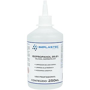 Alcool Isopropilico 250ml C/bico Aplicavel