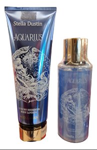 ✨ Kit Stella Dustin Zodiac aquarius – Body Splash + Creme Corporal com Colágeno e Brilho ✨