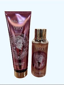 ✨ Kit Stella Dustin Zodiac virgo – Body Splash + Creme Corporal com Colágeno e Brilho ✨
