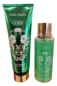✨ Kit Stella Dustin Zodiac gemini – Body Splash + Creme Corporal com Colágeno e Brilho ✨