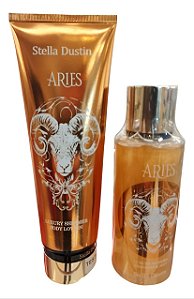 ✨ Kit Stella Dustin Zodiac aries – Body Splash + Creme Corporal com Colágeno e Brilho ✨