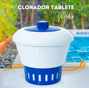 Clorador Flutuante Piscina C/ Capacidade Para 1 Tablete