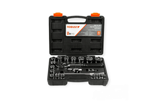 Jogo De Soquetes Estriados 1/2 20 Peças Robust D26-20 AM