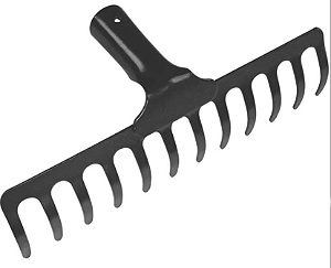 Ancinho Aço 12 Dentes Com Cabo 125cm Ferfatto Rastilho