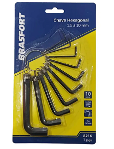 Jogo Chave Allem Hexagonal 1,5 a 10mm