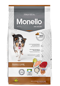 Monello Caes Frango e Carne 10,1kg / 15 kg