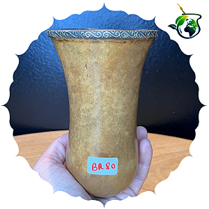 Cuia Bago de Touro Virola de Alpaca - BR80