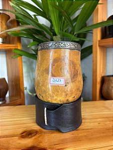 Cuia Bago de Touro com Virola de Alpaca - BA23