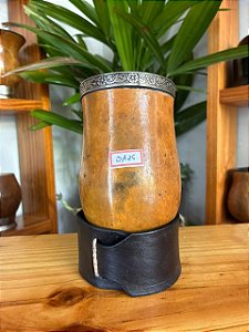 Cuia Bago de Touro com Virola de Alpaca - BA25