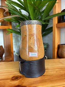 Cuia Bago de Touro com Virola de Alpaca - BA32