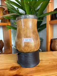 Cuia Bago de Touro com Virola de Alpaca - BA34