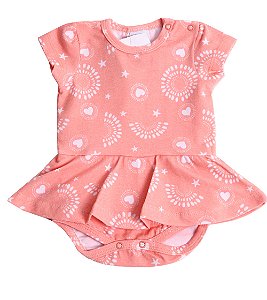 Body Vestido Rosetas Cotton Premium