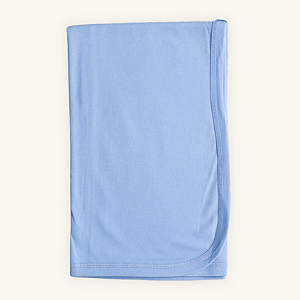 Manta de Bebê Azul Anil Suedine Premium 100% Algodão