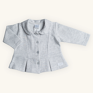 Casaco Infantil Menina Mescla em Moletom Felpado Premium