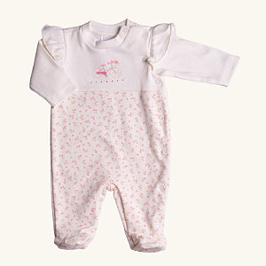 Macacão Bebê Bicicleta Suedine Premium 100% Algodão