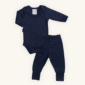 Conjunto Body com Calça Bebê Térmico Malha Premium com proteção UV