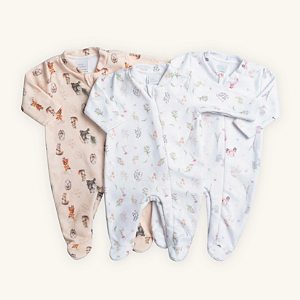 Macacão Bebê Soft Premium Zíper Estampa Digital Menina