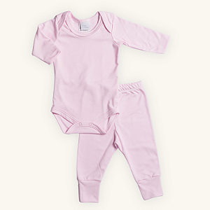 Conjunto Body com Calça Bebê Térmico Malha Premium com proteção UV