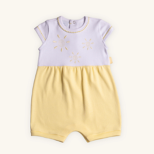 Macaquinho Bebê Romper Solzinho Suedine 100% Algodão Premium