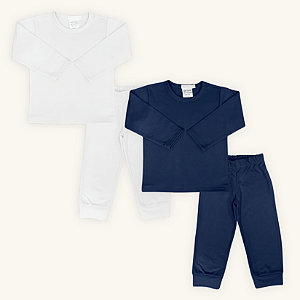 Conjunto Térmico Infantil Menino Malha Premium com proteção UV