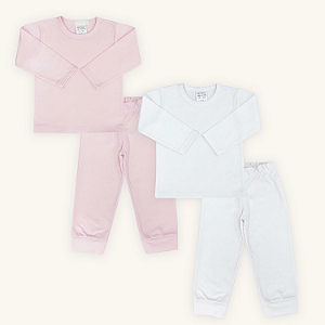 Conjunto Térmico Infantil Menina Malha Premium com proteção UV