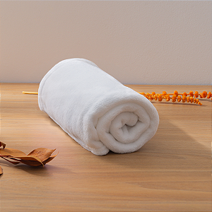 Manta Bebê Branca Macia Microfibra Premium 90x110 cm