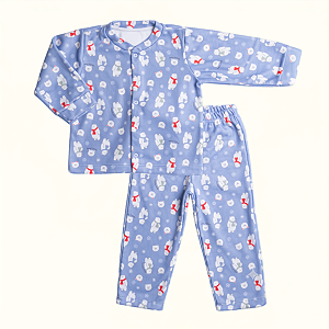 Conjunto 2 Peças Infantil Blusa Calça Soft Ursinhos Inverno Pijama