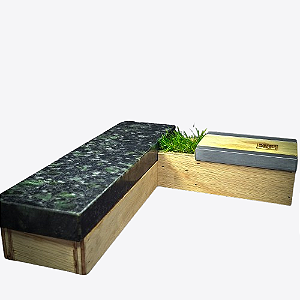Caixote Granite Corner V-2 Obstáculo para Fingerboard Skate de Dedos com borda de Granito
